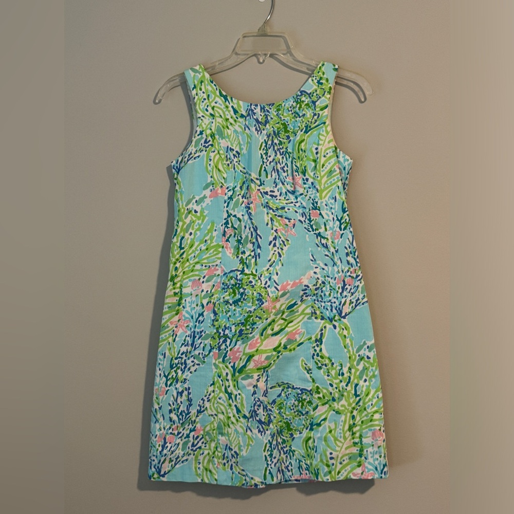 Lilly Pulitzer Shift Dress Blue Heaven #536 Style 10861